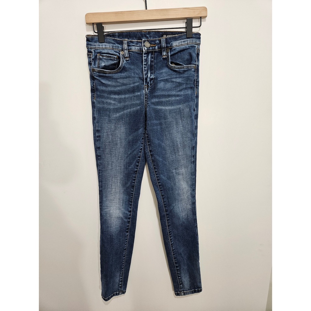 BlankNYC The Great Jones High Rise Skinny Jeans Medium Wash Blue Size 26